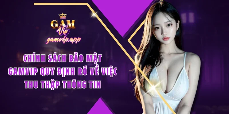 Chính sách bảo mật Gamvip quy định rõ về việc thu thập thông tin